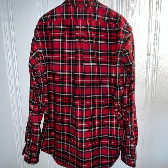 RALPH LAUREN Mens Tartan Plaid Casual Long Sleeve Shirt Laurent Vuitton Gucci M - Picture 5 of 6